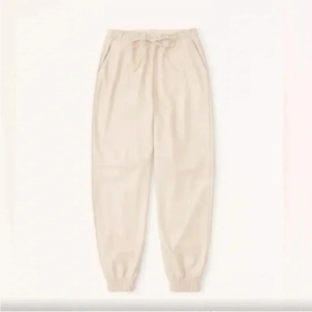 abercrombie & Fitch vegan leather sunday joggers